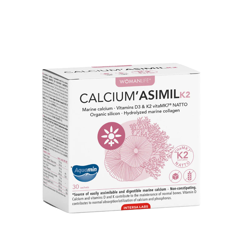 CALCIUM‘ASIMIL K2 + D3 su saldikliu, milteliai N30