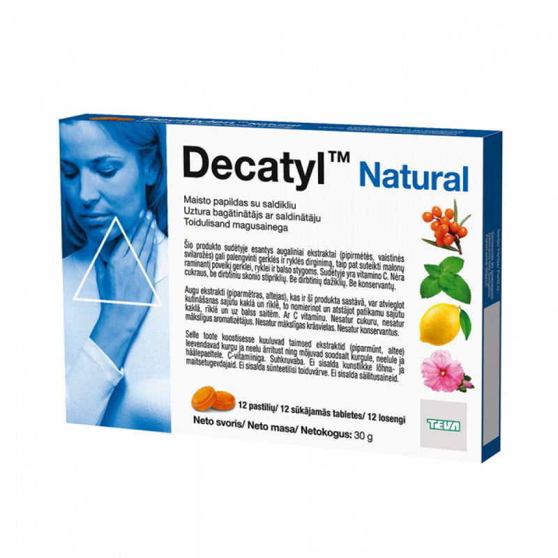DECATYL Natural lozenges N12