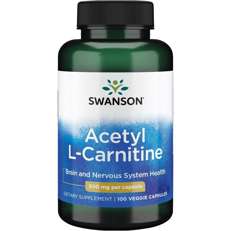 SWANSON Acetil L - Karnitinas 500 mg, kapsulės N100
