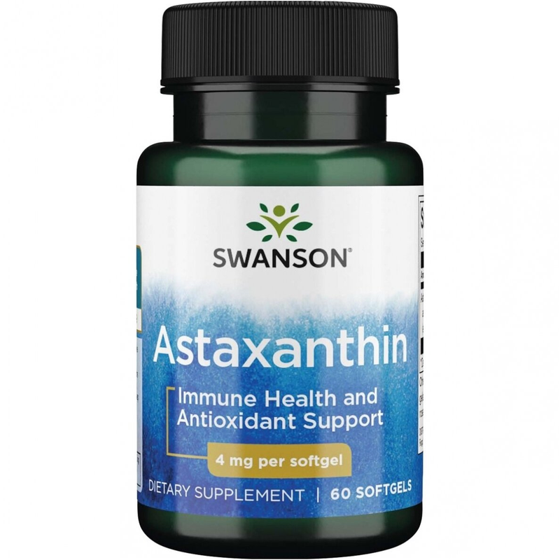 SWANSON Astaksantinas 4 mg, minkštosios kapsulės N60