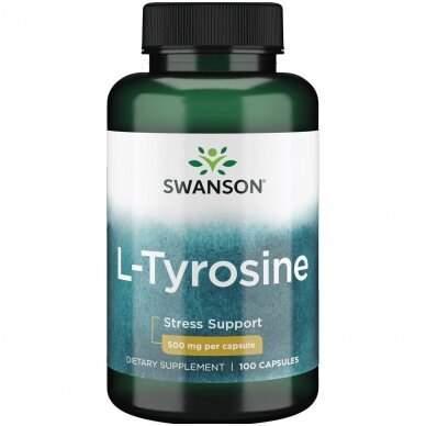 SWANSON L - Tirozinas 500 mg, kapsulės N100
