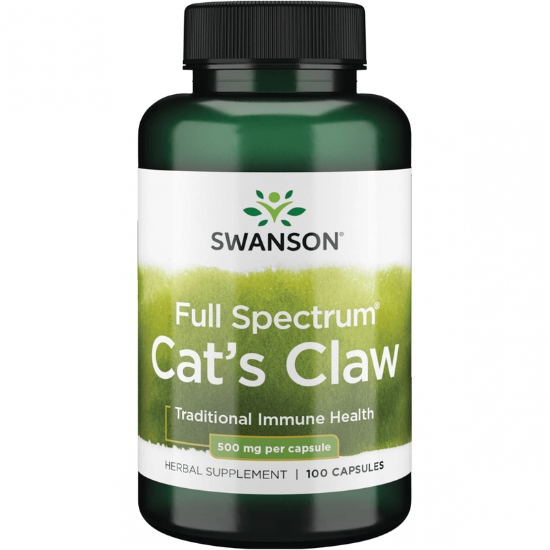 SWANSON Cats claw (Gauruotoji unkarija) 500 mg, kapsulės N100
