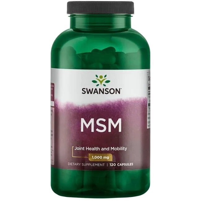 SWANSON MSM (metilsulfonilmetanas) 1000 mg, kapsulės N120
