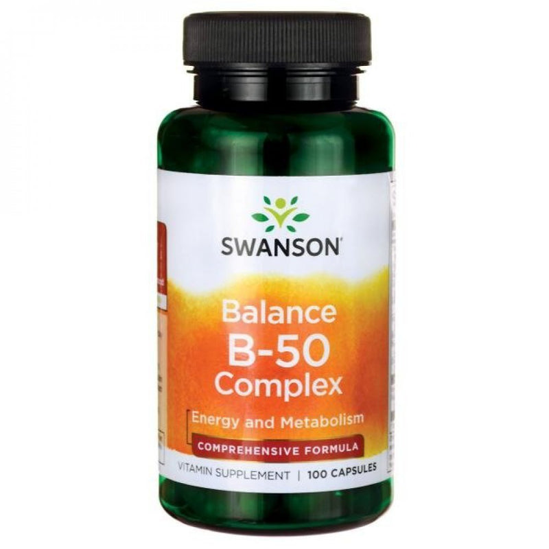 SWANSON Vitaminų B kompleksas, kapsulės N100