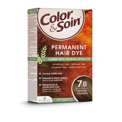 COLOR & SOIN plaukų dažai be amoniako 7B Brown Caramel 135 ml