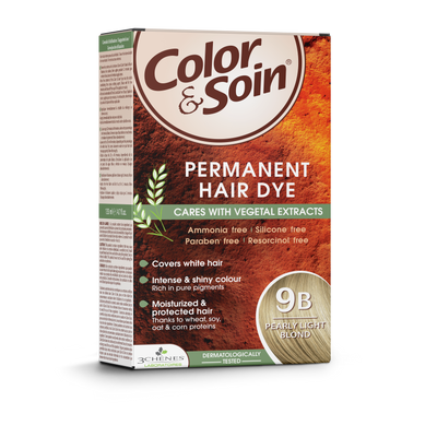 COLOR & SOIN plaukų dažai be amoniako 9B Pearly Light Blond 135 ml