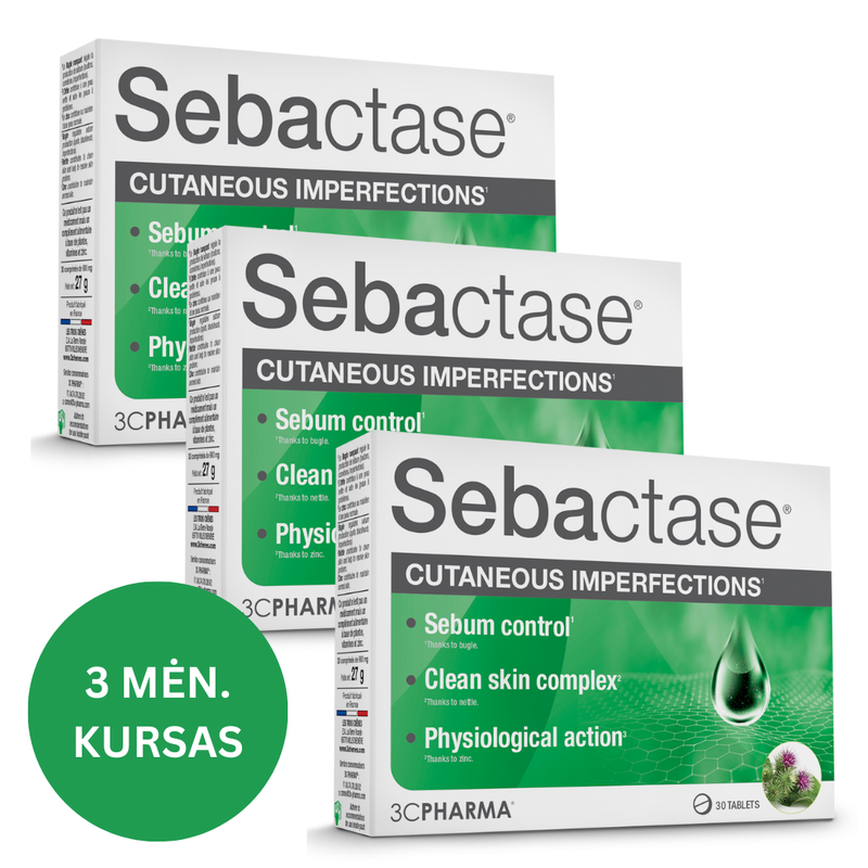 3C PHARMA Sebactase tabletės N30X3