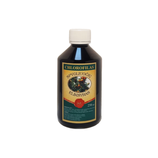 CHLOROFILAS spygliuočių eliksyras, 250 ml, nuotrauka Nr. 1