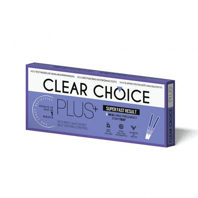 Clear Choice Plus nėštumo testas, juostelės N2