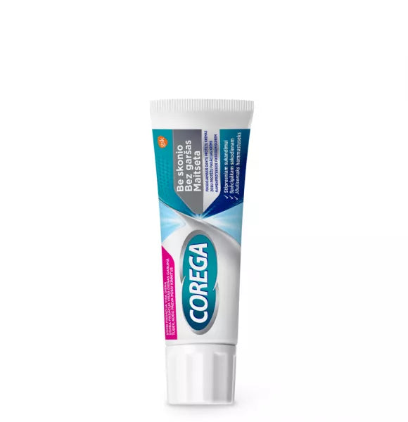 COREGA dantų protezus fiksuojantis kremas be skonio, 40g, nuotrauka Nr. 2