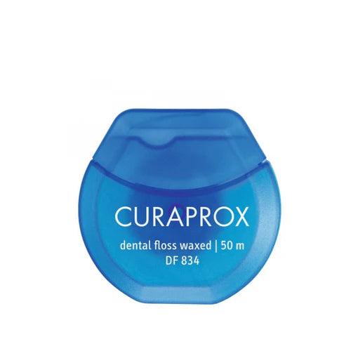 Curaprox vaškuotas dantų siūlas, mėtų skonio 50m, nuotrauka Nr. 1