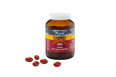 FJORD Strong Omega-3 Cardio žuvų taukai kapsulės N60