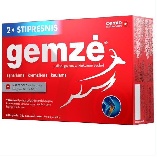 Cemio Gemzė 2x Stipresnis kapsulės N60, nuotrauka Nr. 1