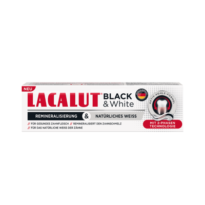 Lacalut Black & White dantų pasta 75ml