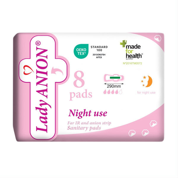 Lady Anion naktiniai paketai 290mm N8, nuotrauka Nr. 1