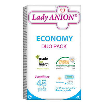 Lady Anion kasdieniniai įklotai 155mm N48