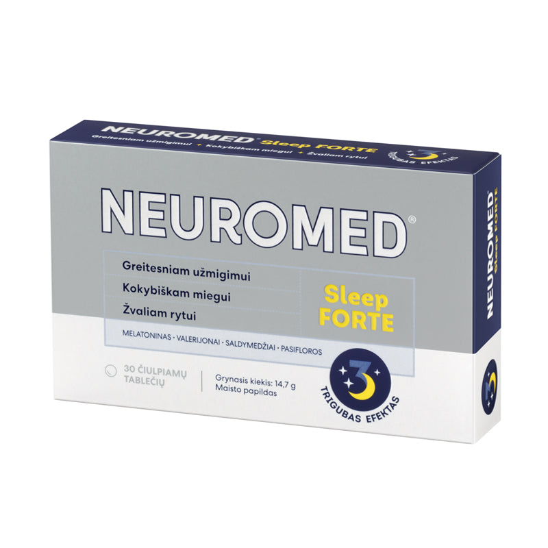 Neuromed Sleep Forte čiulpiamosios tabletės N30, nuotrauka Nr. 1