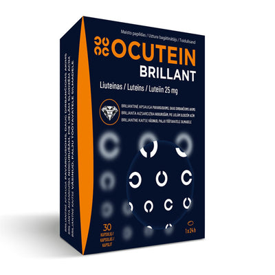 OCUTEIN Brillant Liuteinas 25mg kapsulės N30