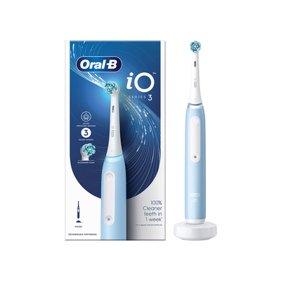 Oral-B iO Series 3 elektrinis dantų šepetėlis ICE BLUE