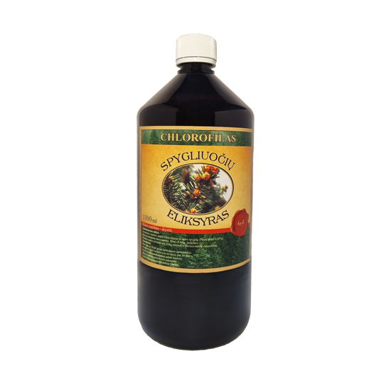 CHLOROFILAS spygliuočių eliksyras, 1000 ml, nuotrauka Nr. 1