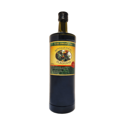 CHLOROFILAS spygliuočių eliksyras stiklinėje taroje, 1000 ml