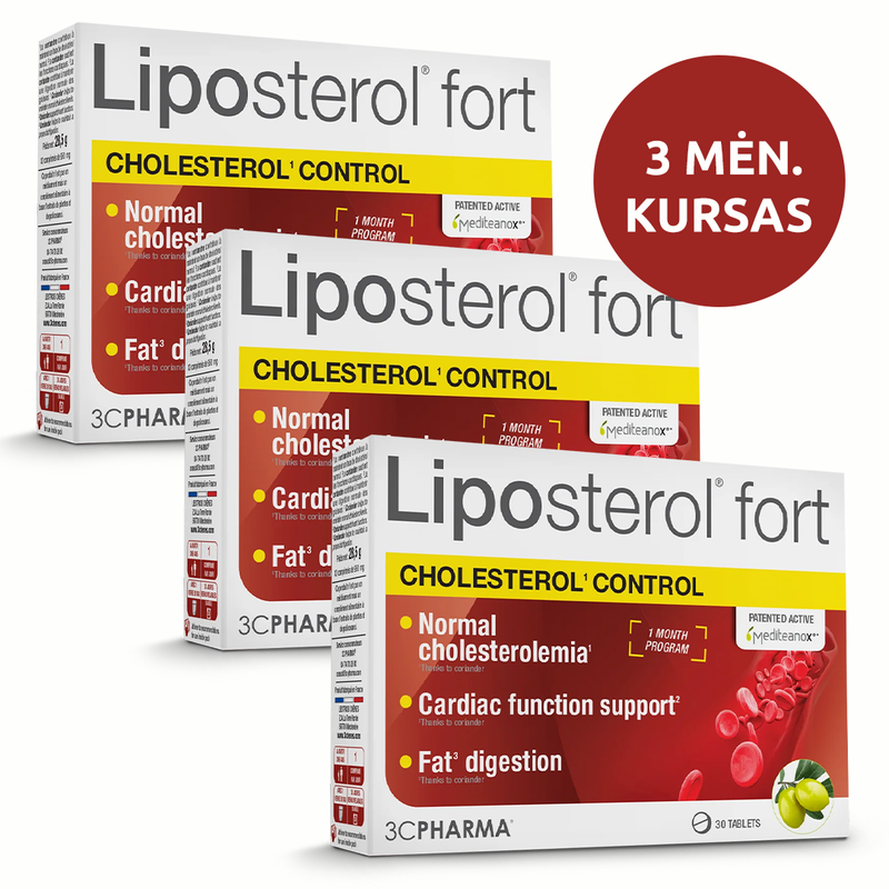 3C PHARMA Liposterol Fort, tabletės N30X3