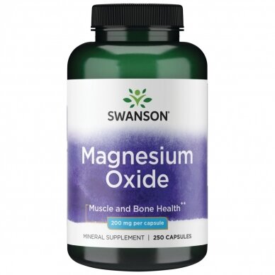 SWANSON Magnis 200 mg, kapsulės N250
