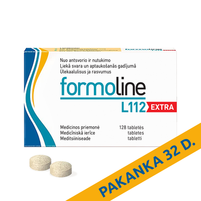 Formoline L112 EXTRA antsvoriui ir cholesteroliui, tabletės N128