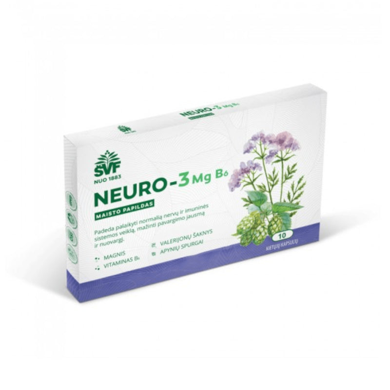 ŠVF NEURO-3 Mg B6 kapsulės N10