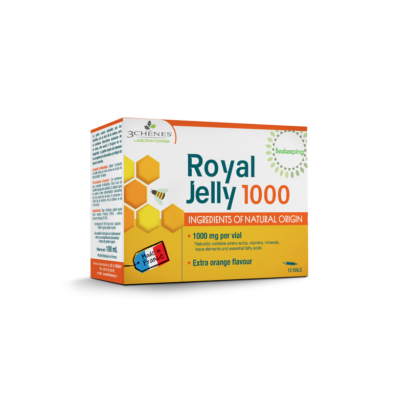 3C PHARMA Royal Jelly 1000 bičių pienelis nuo 3m., geriamas tirpalas ampulėse N10x10ml