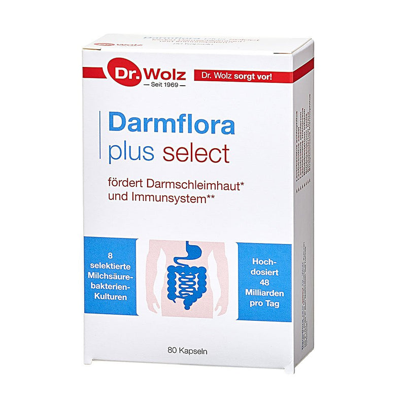Dr. Wolz Darmflora plus select kapsulės N80