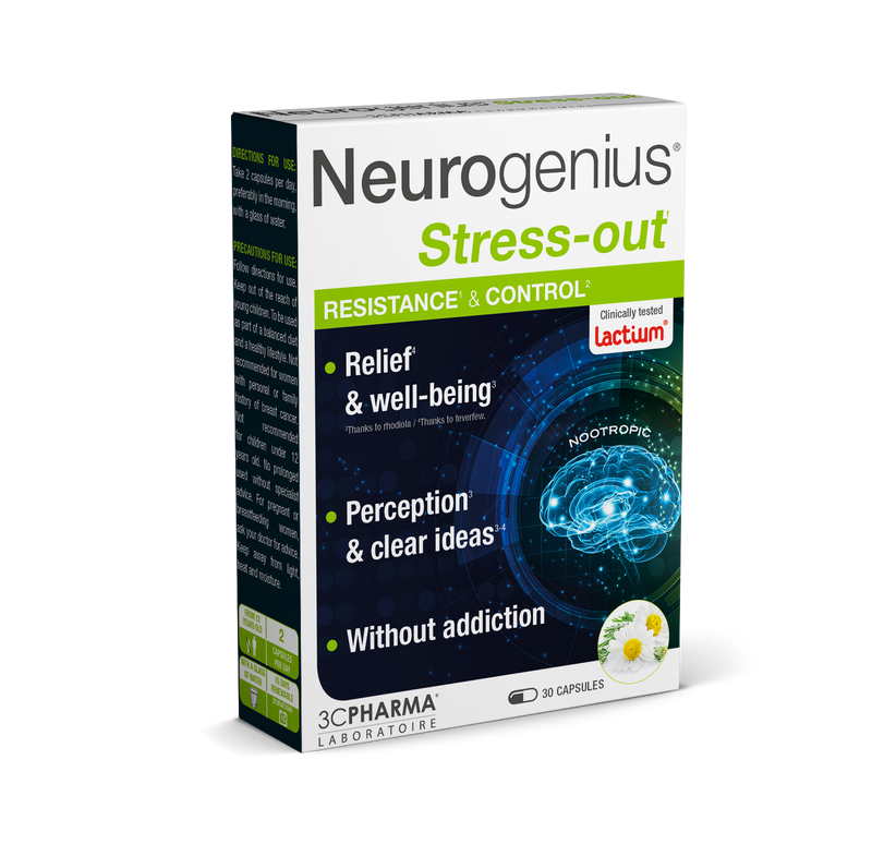 3C PHARMA Neurogenius Stress-Out, kapsulės N30