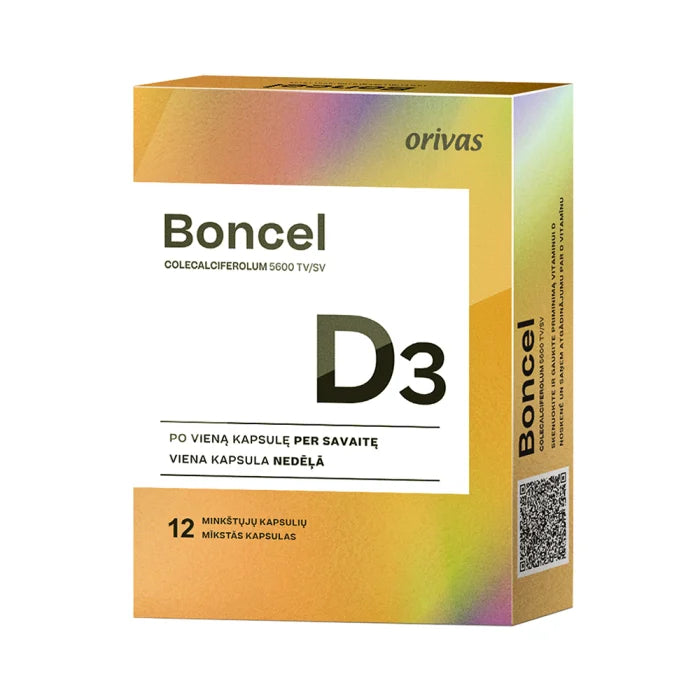 Boncel vitaminas D 5600 TV, kapsulės N12