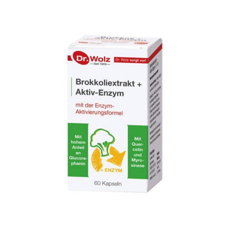 Dr. Wolz Brokkoliextrakt + Activ Enzym kapsulės N60