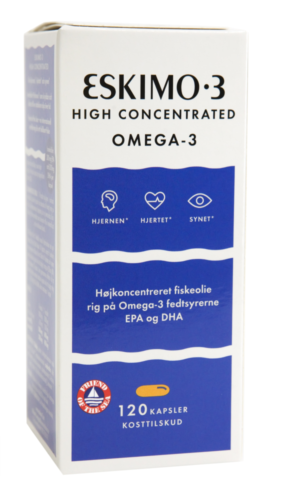 ESKIO-3 High concentrated Omega-3 65% kapsulės N120