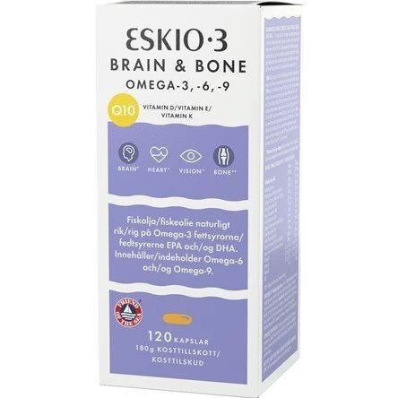 ESKIO-3 Brain & Bone žuvų taukai kapsulės N120