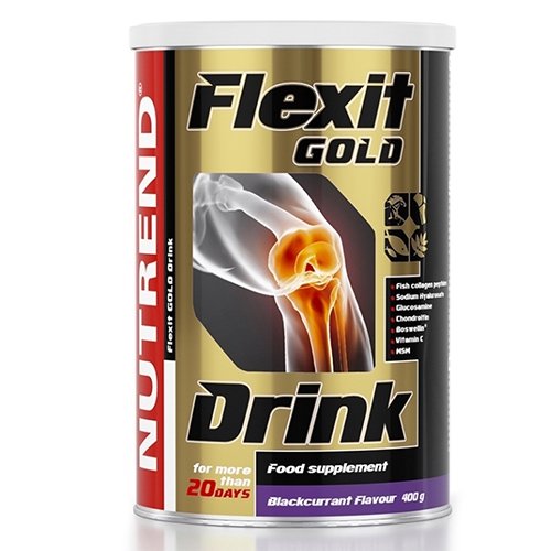 Flexit Gold Drink, juodųjų serbentų skonio milteliai 400g