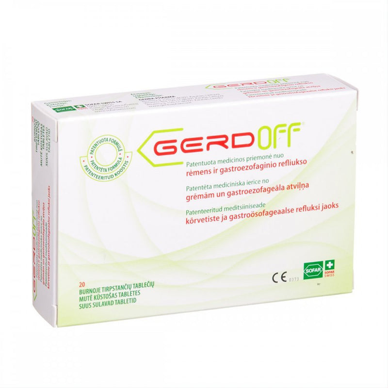 Gerdoff burnoje tirpstančios tabletės N20