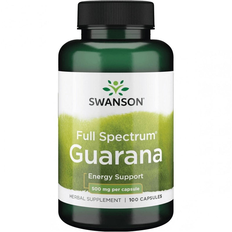 SWANSON Guarana (Gvaraninė paulinija) 500 mg, kapsulės N100