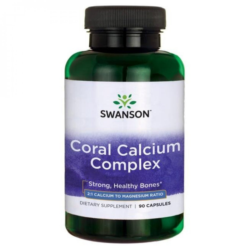 SWANSON Koralų kalcis, vitaminas D3, magnis, kapsulės N90