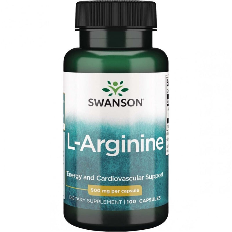 SWANSON L - Argininas 500 mg, kapsulės N100