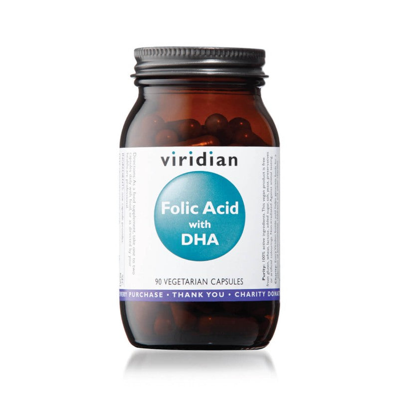 Organic Folic Acid with DHA kaps.N90