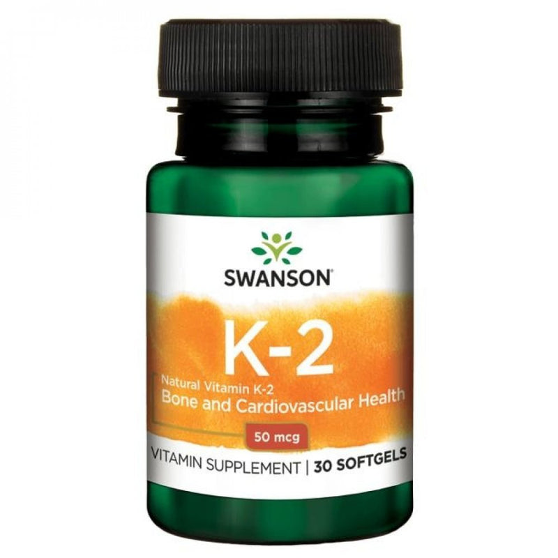 SWANSON Vitaminas K2 (natūralus) 50 mcg, kapsulės N30